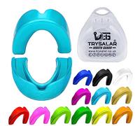 Mouth Guard Gum Shield - Mouthguards for Adult Senior Great for School Combat Sports Rugby Soccer Hockey Muay Thai MMA Boxing Martial Arts Basketball with Case (Senior Age 13+, Baby Blue)