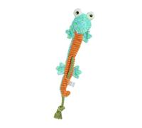 Mouth Health Promote Dog Chew Toy Crinkle Sound Plush Doll Pull Colorful Snake Attack Chew Gift Stuffing No Dog Bite