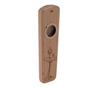 Mouth Kazoo, Guitar Partner Portable Delicate Appearance Easy to Play Wooden Kazoo for Show (Walnut)