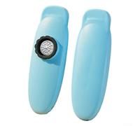 Mouth-Played Metal Kazoo Flute Harmonica for Novices Featuring Spare Membrane and Secure Sling Design Suitable for Travel Camping and (Blue)