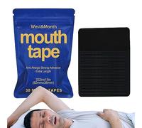 Mouth Tape For Nose Breathing, 30 Gentle Snoring Strips For Nose Breathing, Less Mouth Breathing, Anti Snoring Mouth Strips, Breathable Sleep Patches Sleep Strips For Sleeping Better