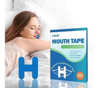 Mouth Tape for Sleeping, 60 Pcs H-Shape Sleep Mouth Tape, Snoring Aids for Men Women, Helps Stop Snoring and Develops Nasal Breathing Habits (Blue)