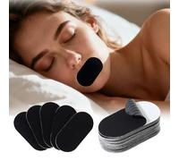 Mouth Tape for Sleeping, Sleep Tape for Snoring Prevention and Reduces by Improving Nasal Breathing Sleep Mouth Tape Gentle Snoring Aid Mouth Strips for Women & Men (30 Strips, Black)