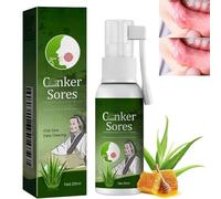 Mouth Ul-CER Treatment Spray,Mouth Spray,Mou-Th Sore Treatment,Tongue Ul-CER Trea-Tment,Breath Freshener for Bad Breath,Natural Mint Flavor,for Oral Discomfort,Immediate Relief,Non-Irritating