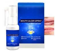 Mouth Ulcer Treatment Spray for Adults,Fast Pai/n Relief Gel & Canker Sore Pat/Ches Alternative,Herbal Oral Care Spray for Cold Sores,Mouth Ulcer Gel for Lip Care,Long-Lasting Dry Mouth Relief