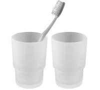Mouth Wash Cups Mouthwash Cups 2Pcs Frosted 220ml Glass Mouth Wash Cups Minimalist Multi-Purpose Bathroom Tumbler Cup for Mouth Washing,Toothpaste Storage