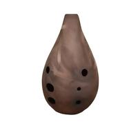 Mouthful Xun C Key Pottery Xun For Beginners 10 Holes Professional Playing National Musical Instrument(Smoked)