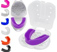 Mouthguard for Kids Mouth Guard Sports Gum Shield mouldable Professional Boxing Jaw Protection Slim Case Rugby Martial Arts Judo Karate MMA Muay Thai Hockey Football Sport Mouthguards Years Junior