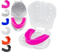 Mouthguard for Kids Mouth Guard Sports Gum Shield mouldable Professional Boxing Jaw Protection Slim Case Rugby Martial Arts Judo Karate MMA Muay Thai Hockey Football Sport Mouthguards Years Junior