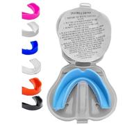 Mouthguard for Kids Sports Gum shield mouldable junior Mouth Guard Boxing Protection Slim Fit Case Rugby Martial Arts Judo Karate MMA Muay Thai Football Sport Kids Mouthguard 9-12 Hockey Age Gumshield
