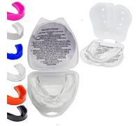 Mouthguard for Kids Sports Gum shield mouldable junior Mouth Guard Boxing Protection Slim Fit Case Rugby Martial Arts Judo Karate MMA Muay Thai Football Sport Kids Mouthguard 9-12 Hockey Age Gumshield