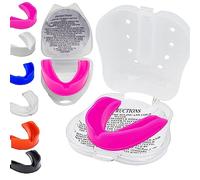 Mouthguards for Sports Gum Shield Adult Senior Professional Mouth Guard Boxing Jaw Protection Case Rugby Martial Arts Judo Karate MMA Muay Thai Hockey Football Sport Mouthguard Lacrosse Men Women