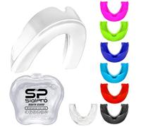 Mouthguards Slim Fit Junior Mouldable Gum Shield with Case for Boxing Men MMA Rugby Hockey Basketball Muay Thai Kickboxing Football All Contact Sports(<11 Years, White)