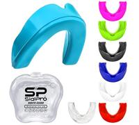 Mouthguards Slim Fit Junior Mouldable Gum Shield with Case for Boxing Men MMA Rugby Hockey Basketball Muay Thai Kickboxing Football All Contact Sports(<11 Years, Baby Blue)