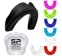 Mouthguards Slim Fit Junior Mouldable Gum Shield with Case for Boxing Men MMA Rugby Hockey Basketball Muay Thai Kickboxing Football All Contact Sports(<11 Years, Black)