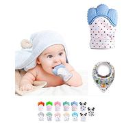Mouthie Mitt Silicone Teething Glove Mitten for Babies - Teething Toy With Free Bandana Bib