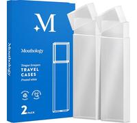 Mouthology Tongue Scraper Case 2 pack BASIC CONCEPTS Tongue Scraper Case For Travel (2 Pack), Durable Plastic