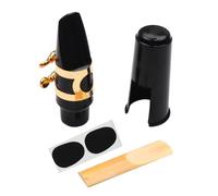 Mouthpiece Clip Fastener Set Professional Practical Saxophone Tool Set Metal Saxphone Clarinet Ligature with Cap Saxophone Mouthpiece