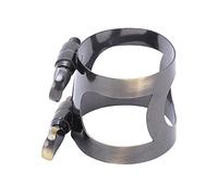 Mouthpiece Ligature Clip, Adjustable Even Tone Metal Saxophone Ligature Gift for Music Lover for Sax (Blue Antique)