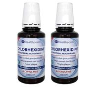 Mouthwash by Heālthpoint - Peppermint Flavour & Vegan & Alcohol Free | 200mL Each [Twin Pack]