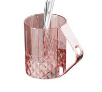 Mouthwash Cup - Quick Drying Modern Acrylic Container | Transparent Washing Cup Toothbrush Holder - For Home, Apartment, Student Dorm, Hotel, Travel, Camping, Road Trips, Daily