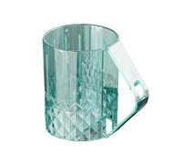 Mouthwash Cups, Lightweight And Portable, 300ml, Toothbrush Holder Cup, Tilted Handle Mug, Spill-resistant Design, For Home Apartment Dorm Hotel Outdoor Travel
