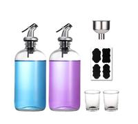 Mouthwash Dispenser for Bathroom | Mouth Washer Decanter Holder | Mouthwash Dispenser Set Luxury | Mouth Wash Pump Bottle | Decor | Mouthwash Container for Bathroom |