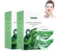 Mouthwash, Single Packed, Refreshing Mouthwash, Fresh Breath & Deep Cleansing, Practical Portion Bags for On the Go (20 Pieces, Mint)