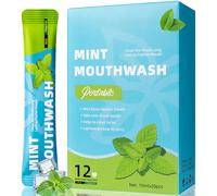 Mouthwash Travel Size, 20 Individual Mini Mouthwash Packets, Alcohol-Free for Fresh Breath, Oral Care, Teeth & Gum Health - Travel Size (10ML x 20pcs)
