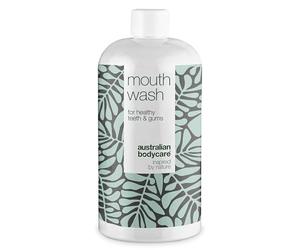 Mouthwash with Antibacterial Tea Tree Oil - 500 ml | Cares for and relieves Sore and Bleeding Gums | for a Healthy Oral Hygiene Without Bad Breath | 100% Vegan and dermatologically Tested