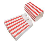 MOUYAT 100 PCS Popcorn Boxes, Striped Paper Popcorn Boxes, 2x2.7x4.5 Inch Paper Popcorn Bags, Cardboard Snack Containers for Movie Nights and Parties