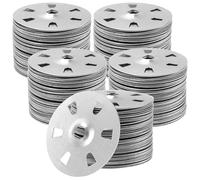 MOUYAT 1200PCS Easy Fix Washers, 35mm Tile Backer Board Washers, Metal Washer for Gypsum Board, Extruded Plate, Insulation Thermoboard, Fixed Backer Boards