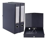 MOUYAT 2 PCS A4 Box File, Plastic A4 Archive Box Folder, 68mm Spine, A4 Document Storage Box, Document Organizer for Office Paperwork, 24.5 x 33 x 6.8 cm