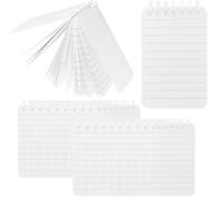 MOUYAT 20 Pack A7 Notebook, 80 Sheets/160 Pages Mini Spiral Binding Pocket Size Notepads, Small Lined Memo Pads with Clear Plastic Cover for On-the-Go Writing and Sketching