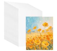 MOUYAT 30PCS Canvas for Painting, 20x25cm Cotton Blank Canvas, Small Art Canvases Boardss for Acrylic, Oil, Watercolor