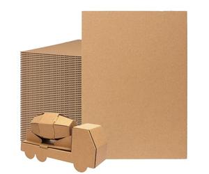 MOUYAT 50 PCS Corrugated Cardboard A4, 3mm Thick Large Cardboard Sheets, Kraft Corrugated Paper For Crafting, Packaging, Storage
