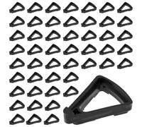 MOUYAT 50 PCS Plant Pot Feet Outdoor, Triangular Feet for Garden Pots, Black Pot Feet for Outdoor Plant Pots, Drainage, Protection