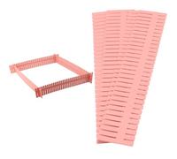 MOUYAT 60 PCS Pink Drawer Dividers, 37cm x 7cm Adjustable Plastic Grid Drawer Dividers, Drawer Organizer Dividers DIY Drawer Separators for Socks, Underwear, Makeup, Nail Polish