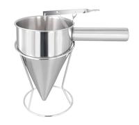 MOUYAT Pancake Dispenser, Stainless Steel Batter Dispenser with Stand, 40oz/1.2L Cupcake Batter Dispenser for Waffles Muffins Pancakes Crepes