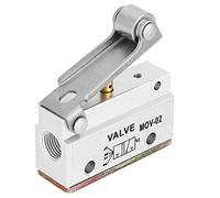 MOV 02 G1/8 Thread Roller Valve 0 0.8Mpa Pneumatic Mechanical Limit Switch Lever Air Float Valve for Pneumatic System