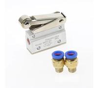 MOV-02 PT 1/8" Female Thread 3 Position 2 Way Pneumatic Mechanical Valve, MOV-321 Reversing Valve, Roller Hand Manual Valves(MOV-02 12MM)