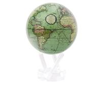 MOVA Antique Green Globe - 11.5 cm with Stand, Solar-Powered Globe, No Batteries or Cords Required, Unique Gift and Decorative Item