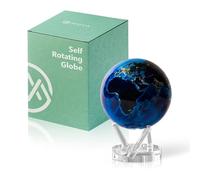 MOVA Globe - Earth at Night Signature (6") | Rotating Globe Powered by Light, No Batteries or Cords | City Lights Satellite Imagery | Unique Gift or Modern Desk Decor