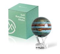 MOVA Globe - Jupiter Classic (4.5") | Solar-Powered Rotating Planet Display for Desk or Shelf | No Batteries or Wires | Floating-Style Space Decor