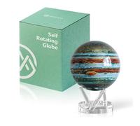 MOVA Globe - Jupiter Signature (6") | Solar-Powered Rotating Planet Display for Desk or Shelf | No Batteries or Wires | Floating-Style Space Decor