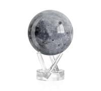 MOVA Moon Globe - 11.5 cm with Base, Solar-Powered Rotating Globe, No Batteries or Cords Required, Unique Gift and Decorative Piece