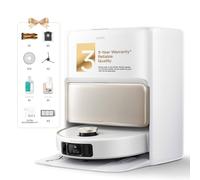 Mova V50 Ultra Complete Robot Vacuum Cleaner and Mop, 24,000 Pa Suction, Lifting Navigation with Overcoming Obstacles and Hot Water Mop with DuoSolution System Designed for