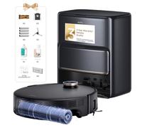 MOVA Z60 Ultra Roller Complete Robot Vacuum and Mop, 28,000Pa Suction, Roller Real-Time Flutting Self-Washing, Auto Carpet Shield, Extendable for Edge Cleaning, Anti-tangle DuoBrush, Care-Free Station