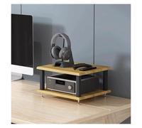 Movable 2 Tier Tower Rack Stand Modern Desktop Sto for CD & Record Player Slish Shelving for Home o & Video Equint Space Saving
