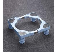 Movable Adjustable Base Washing Machine Refrigerator Fridge Stand with 4 Feet Non-Slip Mat, Universal Multi-Functional Furniture Rack for Refrigerator Washer